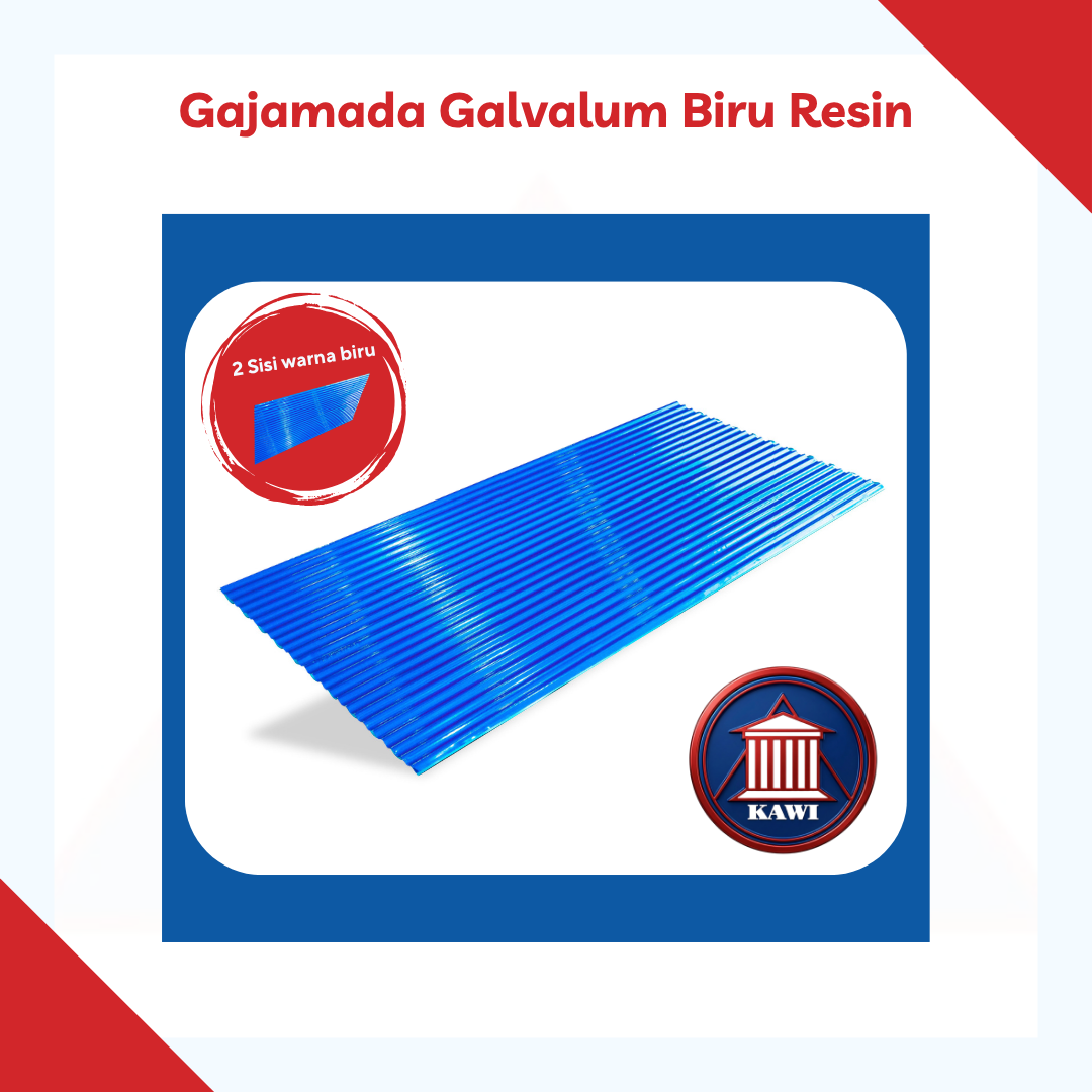 Gajamada Galvalum Biru Resin Kawi Jaya Makmoer