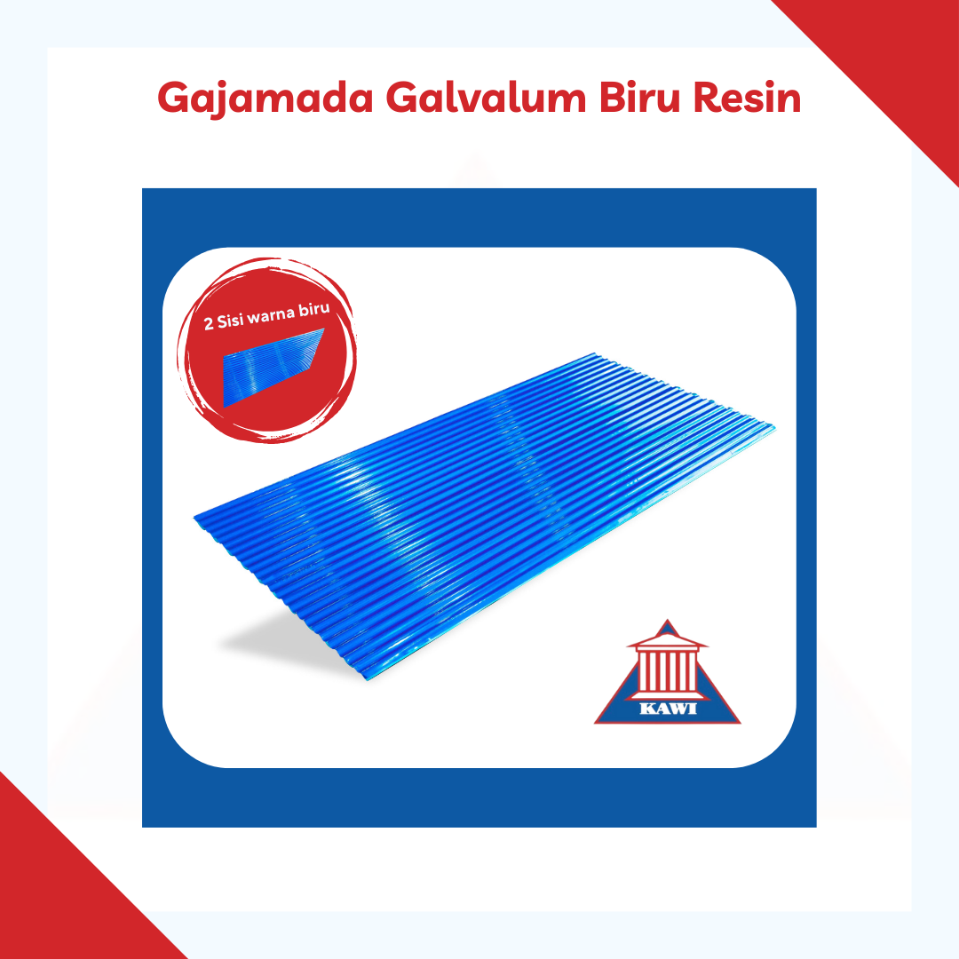 Gajamada Galvalum Biru Resin Kawi Jaya Makmoer